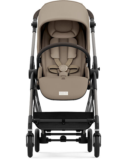 Cybex Stroller Melio - Almond Beige - Taupe Frame - from Birth up to 15Kg Lights Strollers