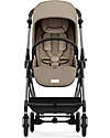 Cybex Stroller Melio - Almond Beige - Taupe Frame - from Birth up to 15Kg Lights Strollers