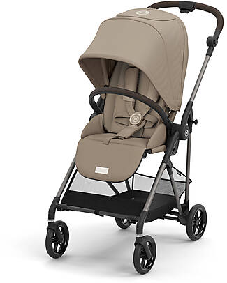 Cybex Stroller Melio - Almond Beige - Taupe Frame - from Birth up to 15Kg Lights Strollers