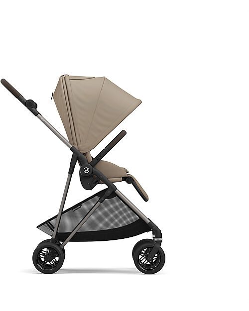 Cybex Stroller Melio - Almond Beige - Taupe Frame - from Birth up to 15Kg Lights Strollers