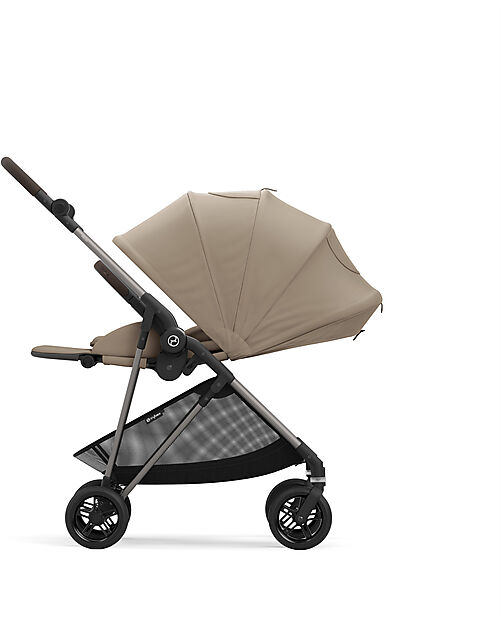 Cybex Stroller Melio - Almond Beige - Taupe Frame - from Birth up to 15Kg Lights Strollers