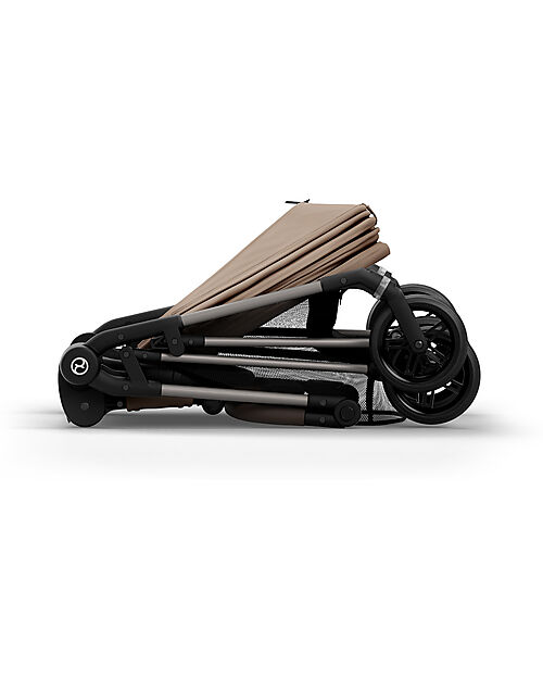 Cybex Stroller Melio - Almond Beige - Taupe Frame - from Birth up to 15Kg Lights Strollers