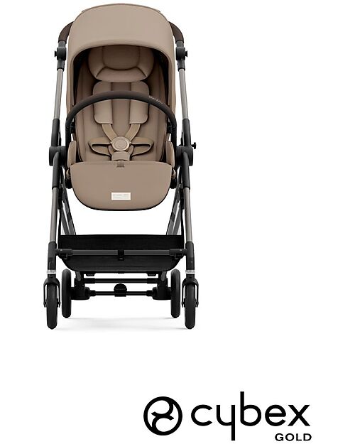 Cybex Stroller Melio - Almond Beige - Taupe Frame - from Birth up to 15Kg Lights Strollers