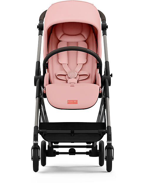 Cybex Stroller Melio - Candy Pink - Taupe Frame - from Birth up to 15Kg Lights Strollers