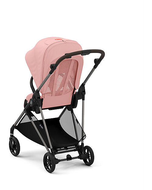 Cybex Stroller Melio - Candy Pink - Taupe Frame - from Birth up to 15Kg Lights Strollers