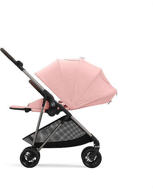Cybex Stroller Melio - Candy Pink - Taupe Frame - from Birth up to 15Kg Lights Strollers