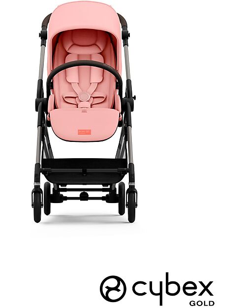 Cybex Stroller Melio - Candy Pink - Taupe Frame - from Birth up to 15Kg Lights Strollers