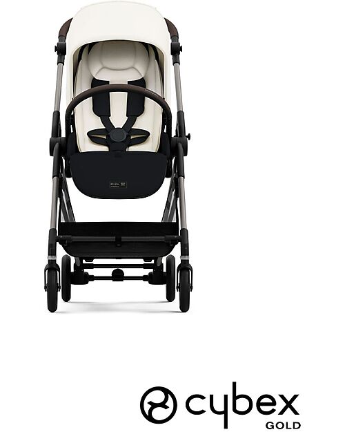 Cybex Stroller Melio - Canvas White - Taupe Frame - from Birth up