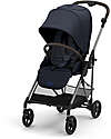 Cybex Stroller Melio - Dark Blue - Taupe Frame - from Birth up to 15Kg Lights Strollers