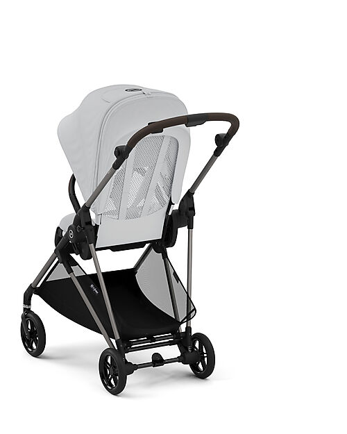 Cybex Stroller Melio - Fog Grey - Taupe Frame - from Birth up to 15Kg Lights Strollers