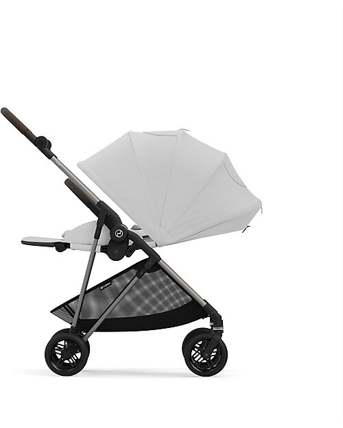 Cybex Stroller Melio - Fog Grey - Taupe Frame - from Birth up to 15Kg Lights Strollers