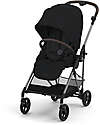 Cybex Stroller Melio - Magic Black - Taupe Frame - from Birth up to 15Kg Lights Strollers