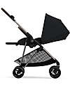 Cybex Stroller Melio - Magic Black - Taupe Frame - from Birth up to 15Kg Lights Strollers