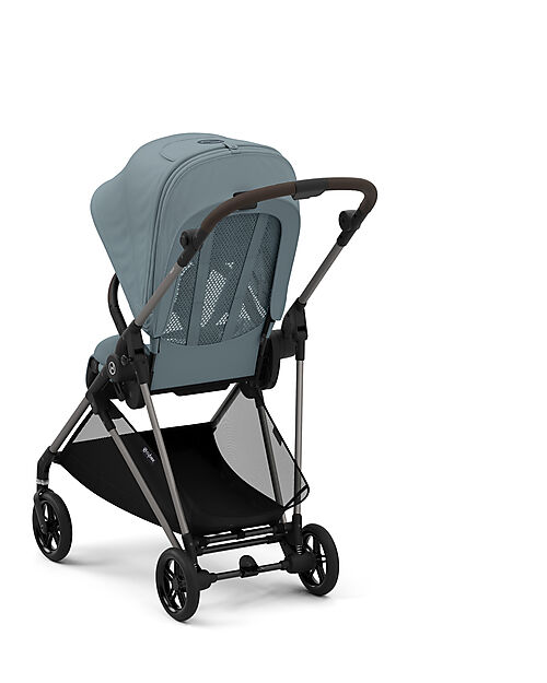 Cybex Stroller Melio - Stormy Blue - Taupe Frame - from Birth up to 15Kg Lights Strollers