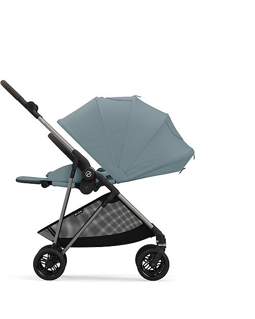 Cybex Stroller Melio - Stormy Blue - Taupe Frame - from Birth up to 15Kg Lights Strollers