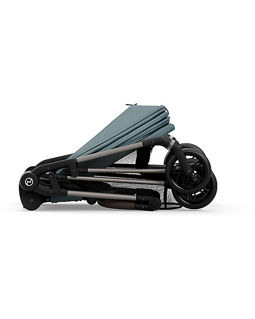 Cybex Stroller Melio - Stormy Blue - Taupe Frame - from Birth up to 15Kg Lights Strollers