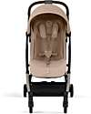 Cybex Stroller Orfeo - Almond Beige - Taupe Frame Detail Lights Strollers