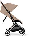 Cybex Stroller Orfeo - Almond Beige - Taupe Frame Detail Lights Strollers