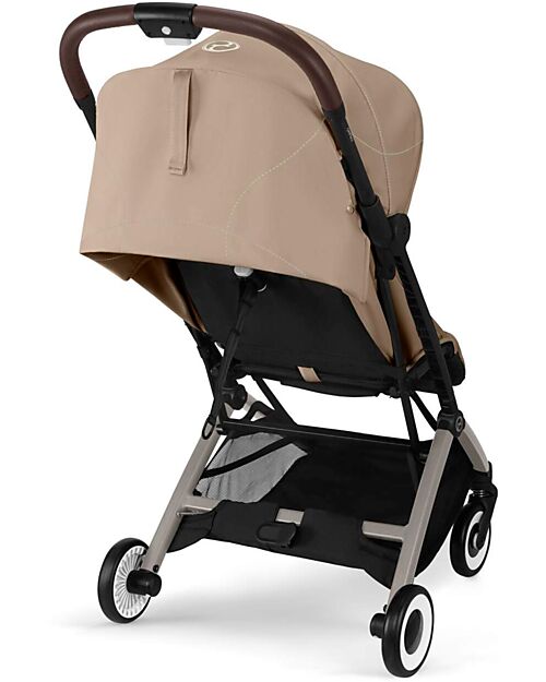 Cybex Stroller Orfeo - Almond Beige - Taupe Frame Detail Lights Strollers