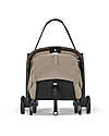 Cybex Stroller Orfeo - Almond Beige - Taupe Frame Detail - New Model Lights Strollers