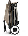 Cybex Stroller Orfeo - Almond Beige - Taupe Frame Detail - New Model Lights Strollers
