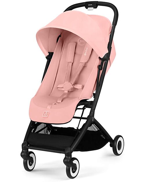 Cybex Stroller Orfeo - Candy Pink - Black Frame Detail Lights Strollers