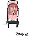 Cybex Stroller Orfeo - Candy Pink - Black Frame Detail - New Model Lights Strollers