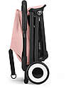 Cybex Stroller Orfeo - Candy Pink - Black Frame Detail - New Model Lights Strollers