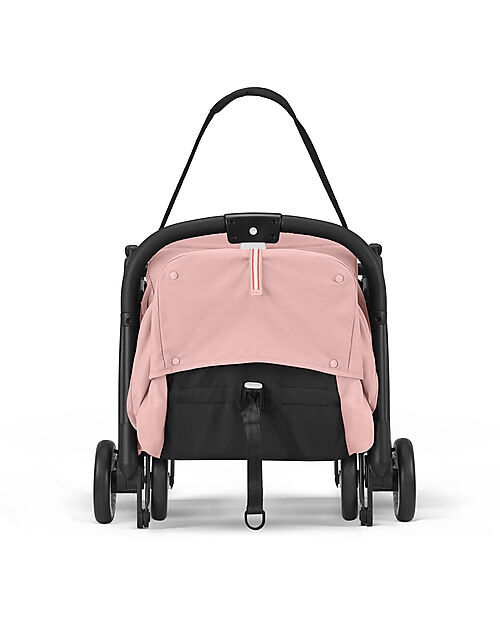 Cybex Stroller Orfeo - Candy Pink - Black Frame Detail - New Model Lights Strollers
