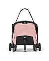 Cybex Stroller Orfeo - Candy Pink - Black Frame Detail - New Model Lights Strollers