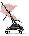 Cybex Stroller Orfeo - Candy Pink - Black Frame Detail - New Model Lights Strollers