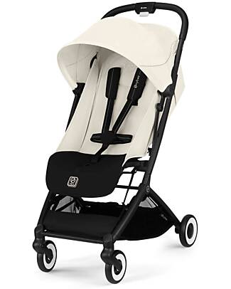 Cybex Stroller Orfeo - Canvas White - Black Frame Detail Lights Strollers
