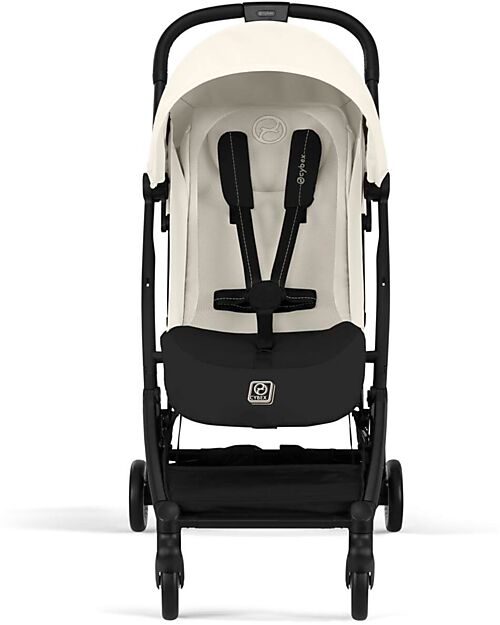 Cybex Stroller Orfeo - Canvas White - Black Frame Detail Lights Strollers