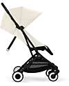Cybex Stroller Orfeo - Canvas White - Black Frame Detail Lights Strollers
