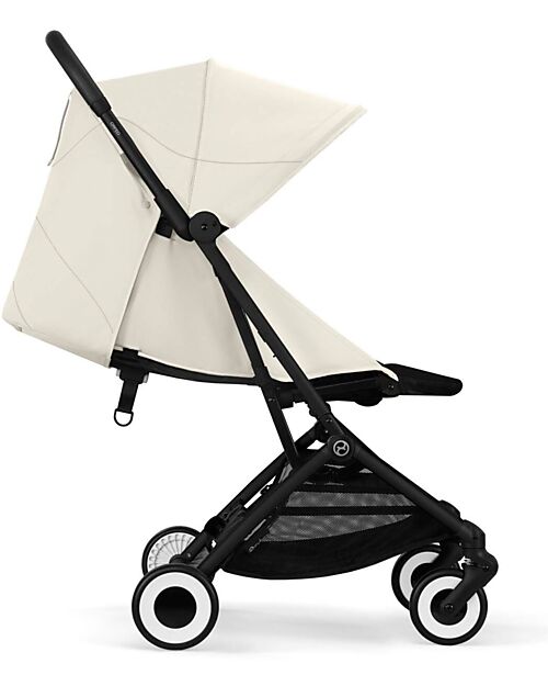 Cybex Stroller Orfeo - Canvas White - Black Frame Detail Lights Strollers