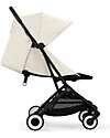 Cybex Stroller Orfeo - Canvas White - Black Frame Detail Lights Strollers