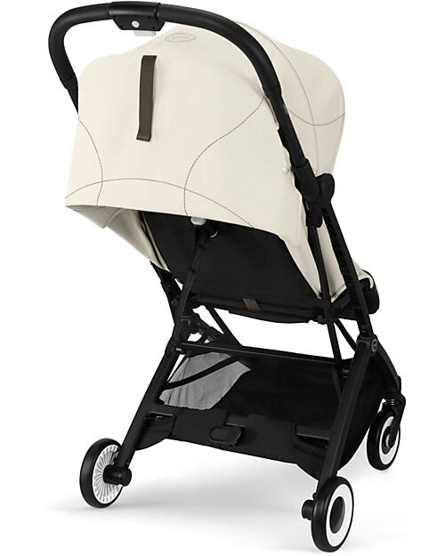 Cybex Stroller Orfeo - Canvas White - Black Frame Detail Lights Strollers