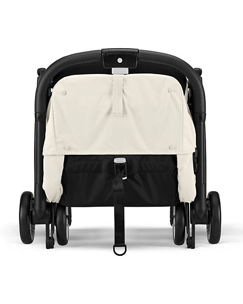 Cybex Stroller Orfeo - Canvas White - Black Frame Detail Lights Strollers
