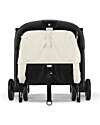 Cybex Stroller Orfeo - Canvas White - Black Frame Detail Lights Strollers