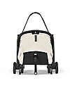 Cybex Stroller Orfeo - Canvas White - Black Frame Detail - New Model Lights Strollers
