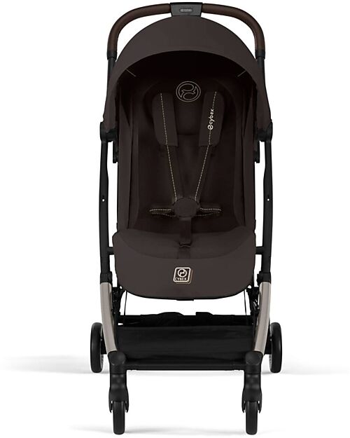 Cybex Stroller Orfeo - Chocolate Brown - Taupe Frame Detail Lights Strollers