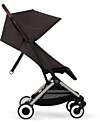 Cybex Stroller Orfeo - Chocolate Brown - Taupe Frame Detail Lights Strollers
