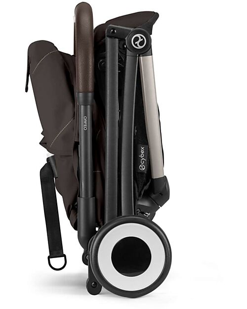Cybex Stroller Orfeo - Chocolate Brown - Taupe Frame Detail Lights Strollers