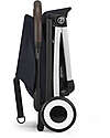 Cybex Stroller Orfeo - Dark Blue - Silver Frame Detail - New Model Lights Strollers