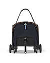Cybex Stroller Orfeo - Dark Blue - Silver Frame Detail - New Model Lights Strollers