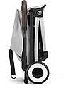 Cybex Stroller Orfeo - Fog Grey - Silver Frame Detail - New Model Lights Strollers