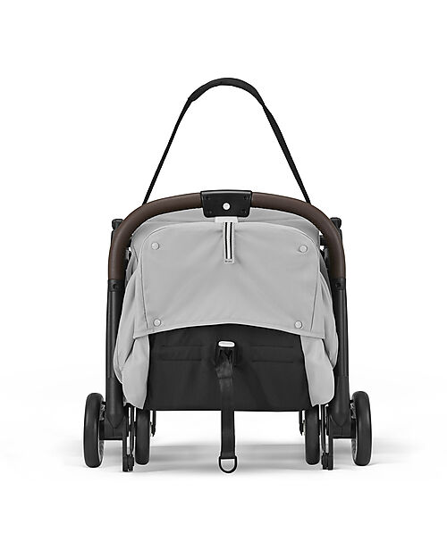 Cybex Stroller Orfeo - Fog Grey - Silver Frame Detail - New Model Lights Strollers