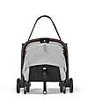 Cybex Stroller Orfeo - Fog Grey - Silver Frame Detail - New Model Lights Strollers