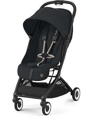 Cybex Stroller Orfeo - Magic Black - Black Frame Detail - New Model Lights Strollers