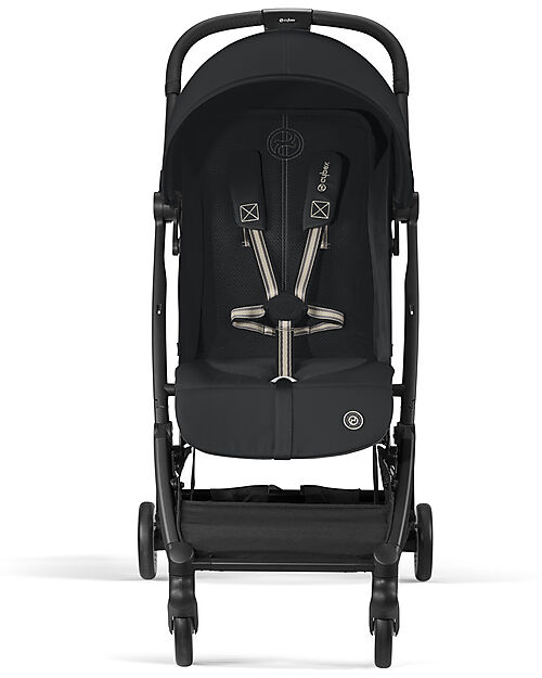 Cybex Stroller Orfeo - Magic Black - Black Frame Detail - New Model Lights Strollers